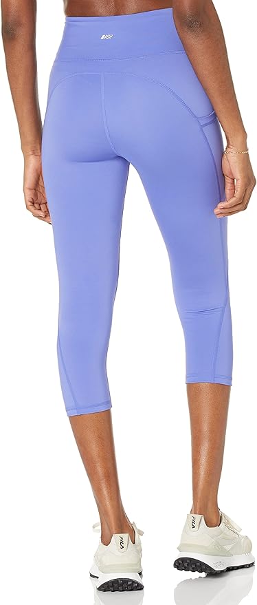 Amazon Essentials Women's High Waisted Active Sculpt Workout Athleisure Capri Leggings with Pockets