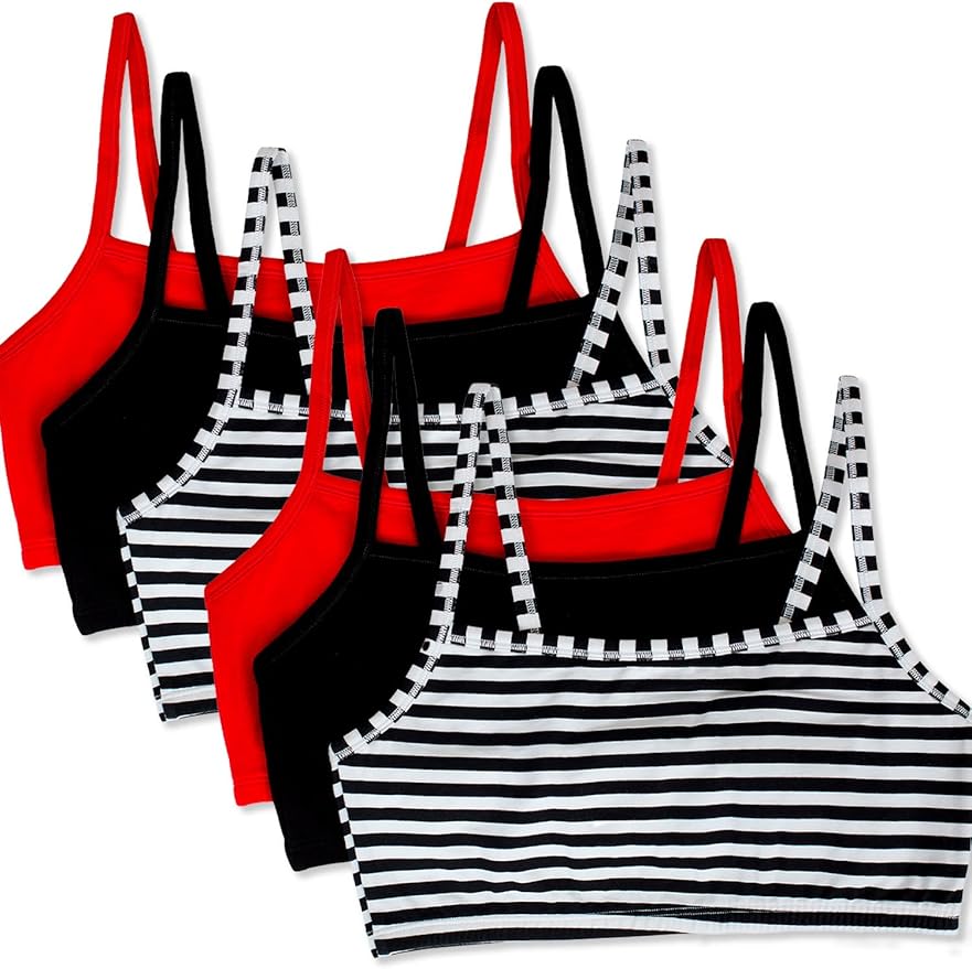 Fruit of the Loom Women's Spaghetti Strap Cotton Sports Bra - All-Day Comfort & Easy Movement