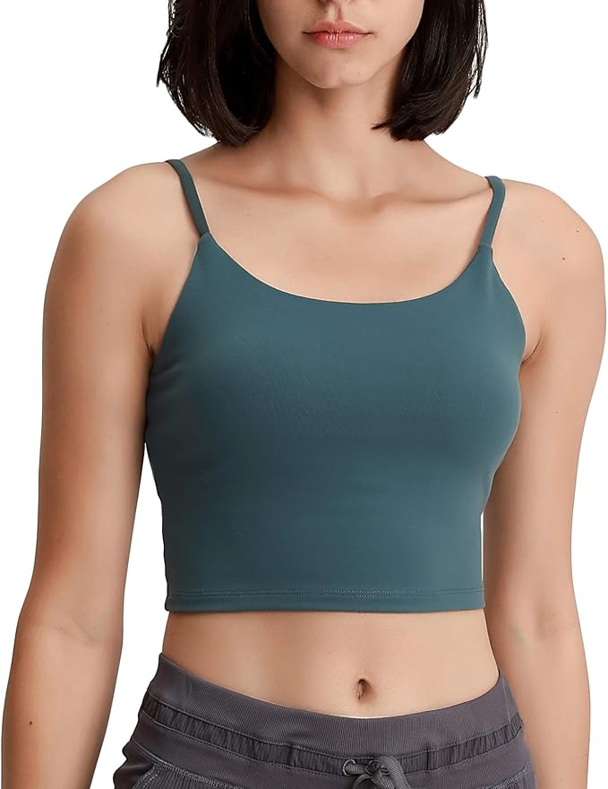 Lemedy Women Padded Sports Bra Fitness Workout Running Shirts Yoga Tank Top
