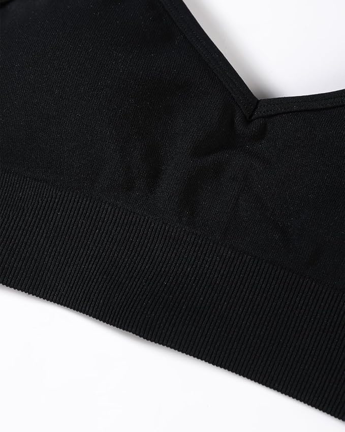 AUROLA Serpent Seamless Sports Bras for Women,Backless Padded Strappy Workout Gym Yoga Crop Tops