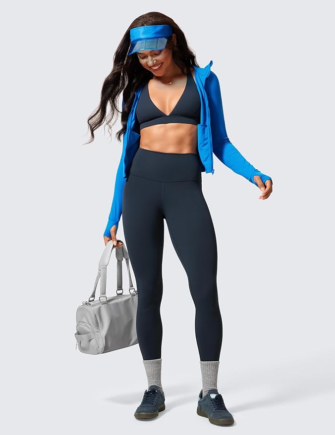 CRZ YOGA Butterlift Workout Leggings 28" - High Waisted Pilates Gym Athletic Womens Yoga Pants Buttery Soft