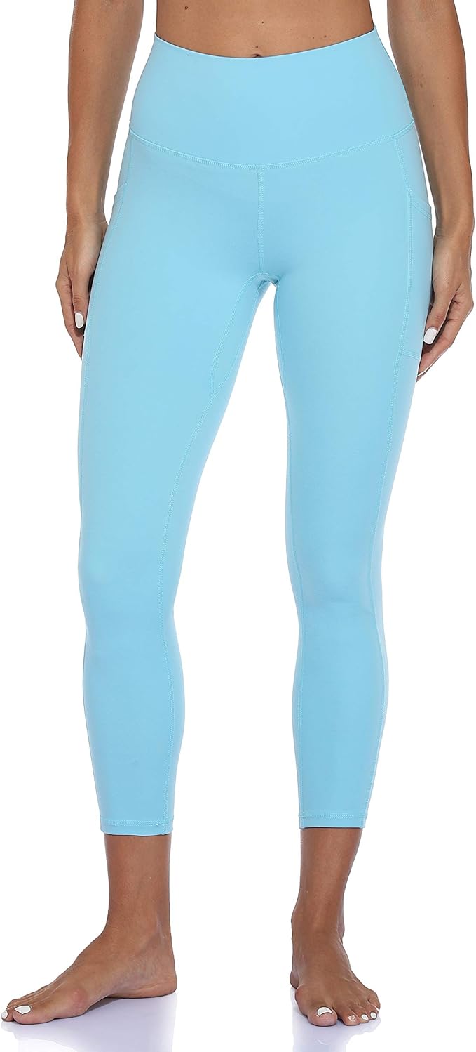 Colorfulkoala Women's High Waisted Yoga Pants 7/8 Length Leggings with Pockets