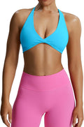 Aoxjox Women's Workout Sports Bras Fitness Metamorph Sienna Twist Bra Yoga Crop Tank