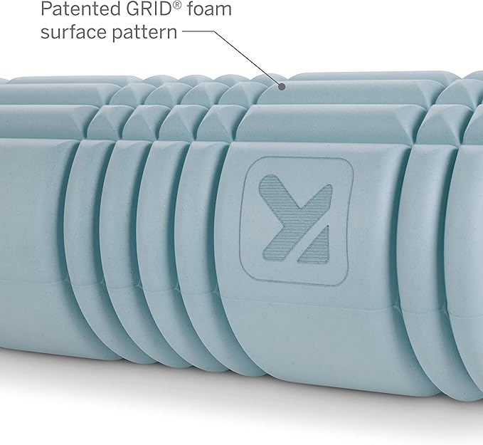 TriggerPoint Grid 1.0 Foam Roller - 13" Multi-Density Massage Roller for Deep Tissue & Muscle Recovery - Relieves Tight, Sore Muscles & Kinks, Improves Mobility & Circulation - Targets Key Body Parts