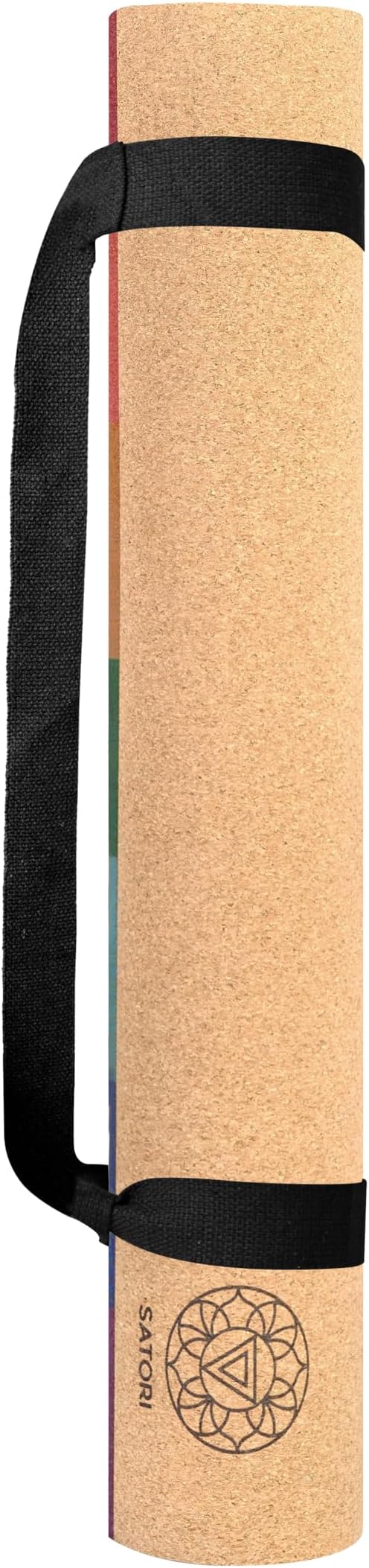 Cork Yoga Mat with Natural Rubber Base, Extra Size, Thickness and Support, Excellent Cushion & Grip, Non-Slip, Non-Toxic, Sweat-Resistant, Sustainable, Eco-friendly Exercise Mat