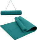 Ewedoos Eco Friendly Yoga Mat with Alignment Marks TPE Yoga Mat Non Slip Hot Yoga Mat Thick 1/4'' Anti-Tear Surfaces Exercise Mats for Home Workout Fitness Pilates