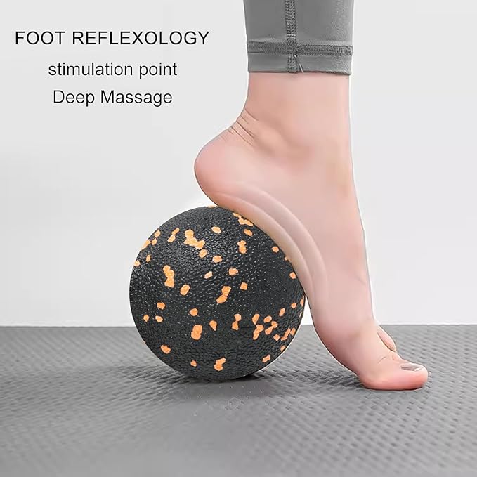 yueton 1Pack Peanut Massage Ball Myofascial Release Acupoint Massage Deep Tissue Muscle Massage Back Leg Massage Roller Mobility Ball for Daily Physical Therapy Yoga Therapy
