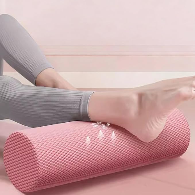 Foam Yoga Column, 2026 Upgrade Eva Long Foam Rollers with Trigger Point, Standard Foam Roller High-Density Massage Roller for Home Gym Travel Muscle Relif (Pink)