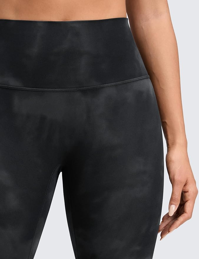 CRZ YOGA Butterluxe No Front Seam Yoga Leggings 25" - High Waisted Womens Lounge Pants Pilates Workout Athletic Buttery Soft