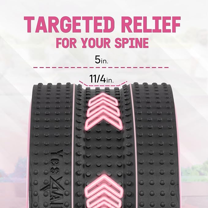 Yes4All Yoga Wheel Roller, 500 lb Capacity Back Cracker Roller for Comfort HIPS & Neck, Available in 6”/10”/12” Sizes