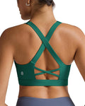 RUNNING GIRL Sports Bra for Women, Molded Cup High Impact Sports Bras for Women with Sewn in Pads