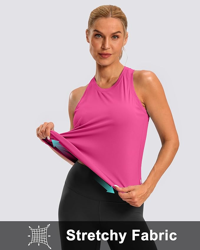 G Gradual Women's Workout Tank Tops Racerback Athletic Yoga Tops Loose Fit Sleeveless Running Gym Sports Shirts for Women