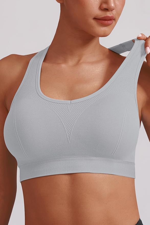 MIRITY Women Racerback Sports Bras - High Impact Workout Gym Activewear Bra