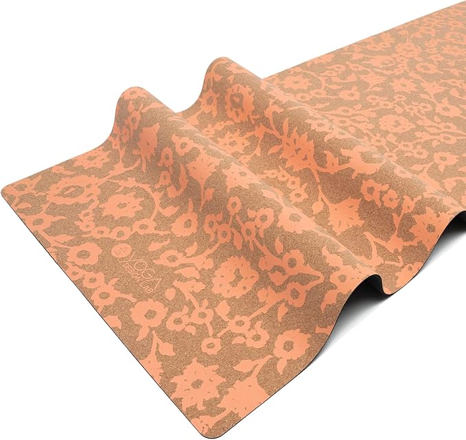 YOGA DESIGN LAB | The Cork Yoga Mat | Eco Luxury | Ideal for Hot Yoga, Power, Bikram, Ashtanga, Sweaty Workouts | Studio Quality | Includes Carrying Strap!