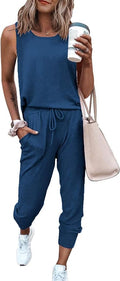 PRETTYGARDEN Women's Two Piece Outfit Sets Casual Summer Sleeveless Matching Lounge Wear Spring Travel Clothes Tracksuit