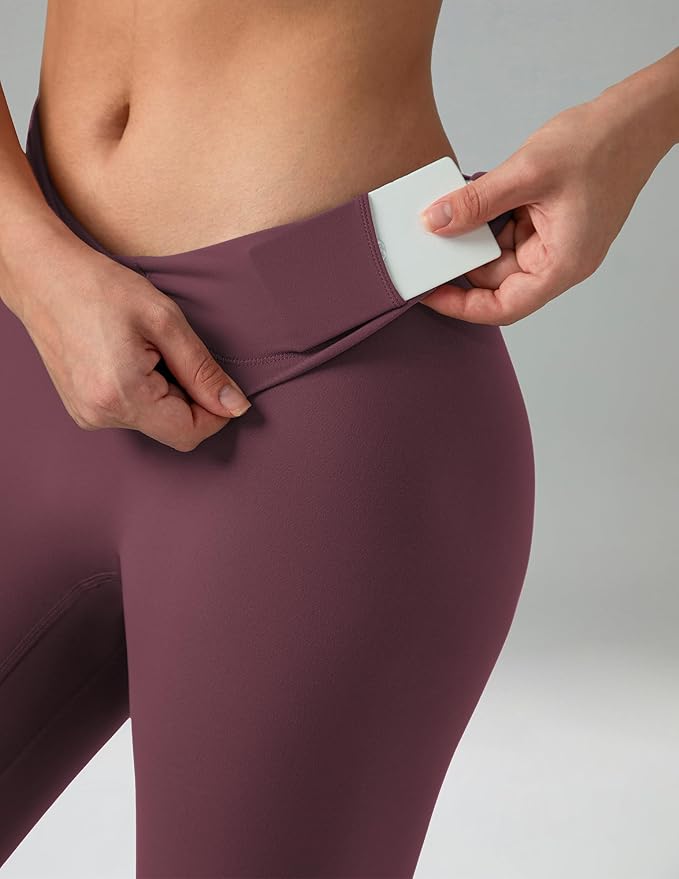 Colorfulkoala Dreamlux No Front Seam Leggings for Women 25"/28" Inseam, High Waisted Buttery Soft Yoga Pants