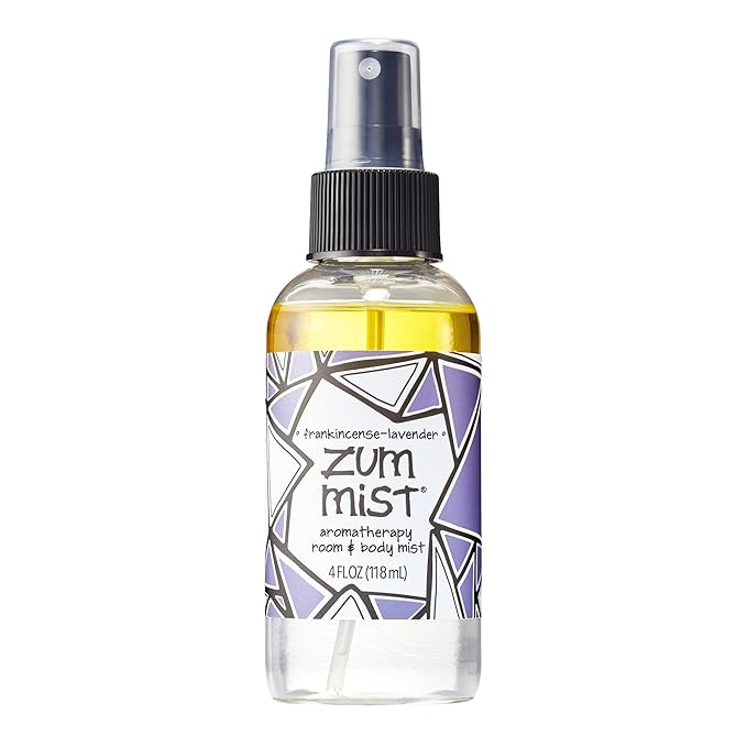 Indigo Wild Zum Mist Room & Body Spray - Aromatherapy Essential Oil Spray - Natural Body Mist & Room Spray - Frankincense-Lavender Scent - 4 fl oz