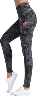Dragon Fit High Waist Yoga Leggings with 3 Pockets,Tummy Control Workout Running 4 Way Stretch Yoga Pants