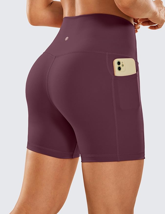 CRZ YOGA Women's Hugged Feeling Compression Leggings - Thick High Waisted Workout Leggings 25"