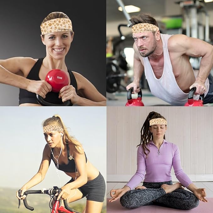 4 Piece Gym Sets Women Racerback Sports Bra with Back Pocket, Matching Flare Yoga Pants And Sweatband