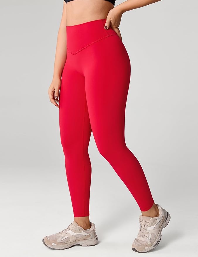 UNISSU Hugcurve No Front Seam High Waisted Workout Leggings for Women Buttery Soft Yoga Pants Gym Athletic Tights - 25''