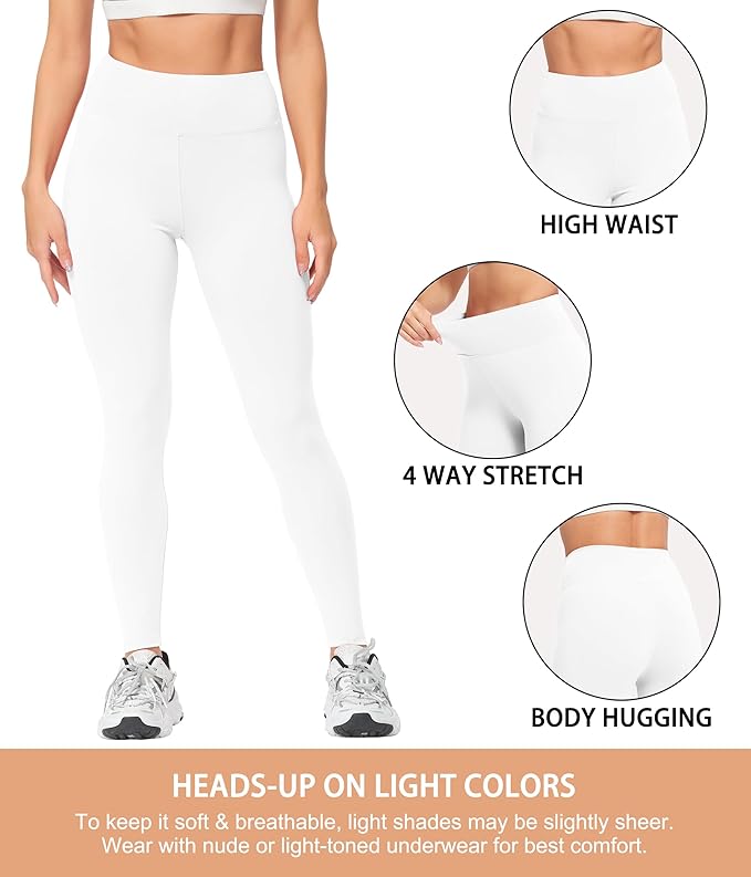 Natural Feelings Buttercloud High Waisted Leggings for Women Ultra Soft Stretch Slim Yoga Leggings