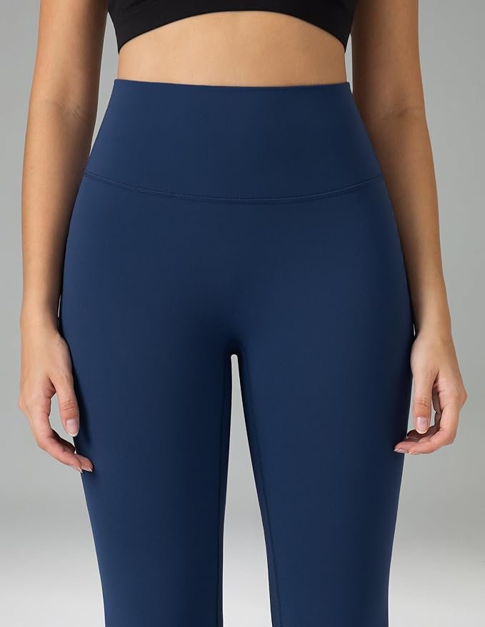 Colorfulkoala Dreamlux No Front Seam Leggings for Women 25"/28" Inseam, High Waisted Buttery Soft Yoga Pants