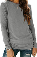 AUTOMET Women‘s Basic Long Sleeve Crewneck, Plus Size Winter & Spring Top, Casual Fall Tee for Teacher & Everyday Outfits