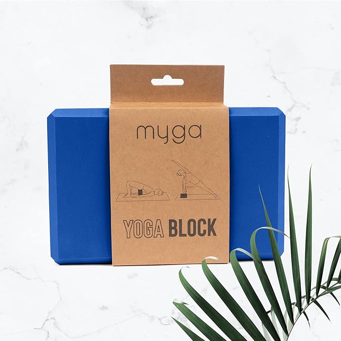 MYGA Yoga Block,Lightweight EVA Foam Yoga Brick,High Density Non-Slip Block for Yoga Poses, Pilates, Balance and Flexibility