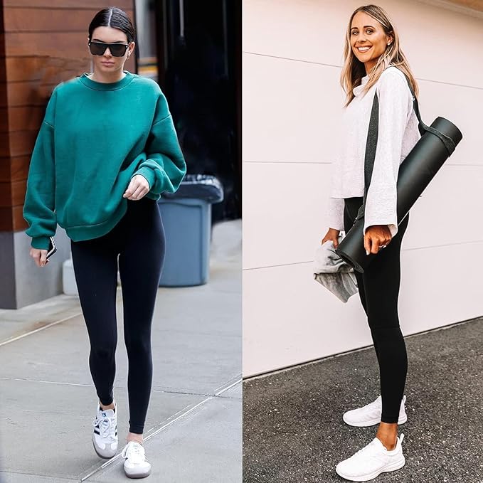High Waisted Leggings for Women - Soft Athletic Tummy Control Yoga Pants for Cycling Dance Tights