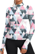 Rapbin Women's Slim Fit Workout Jackets Full Zip Long Sleeve Running Athletic Tops Yoga Shirts with Thumb Holes
