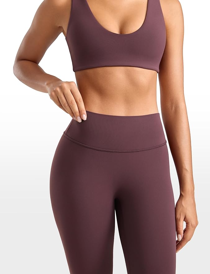 INGIA Womens High Waisted No Front Seam Lounge Yoga Legging 25" Workout Tummy Control Gym Yoga Pants