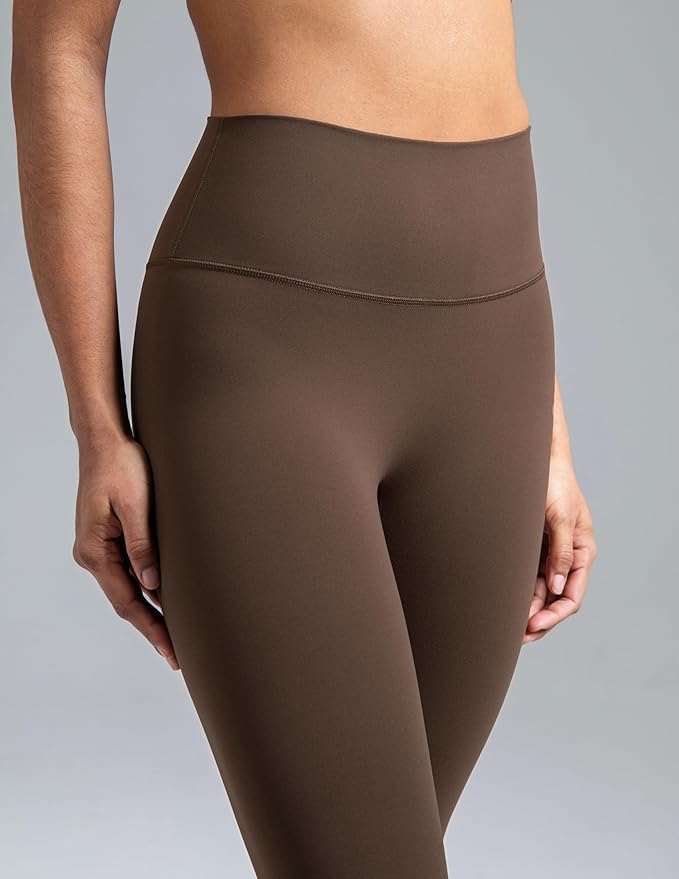 Colorfulkoala Dreamlux No Front Seam Leggings for Women 25"/28" Inseam, High Waisted Buttery Soft Yoga Pants