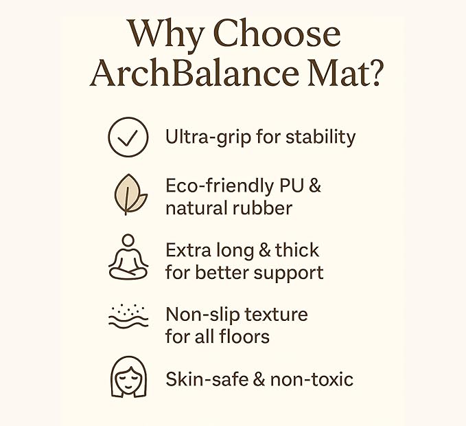 Yoga Mat – Extra Long Non-Slip PU & Natural Rubber, 4.5mm Thick, Eco-Friendly Yoga Mat for Hot Yoga, Pilates & Home Workout