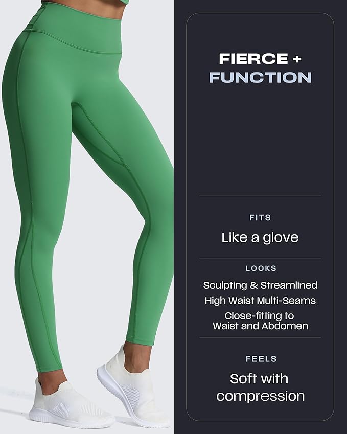 Aoxjox High Waisted Workout Leggings for Women Trinity Yoga Pants 26.5"