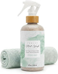 Organic Yoga Mat Cleaner Spray | 8oz Spring Mint with Microfiber Cloth | Made in the USA | Safely and Effectively Cleans All Mats and Pilates + Yoga Accessories