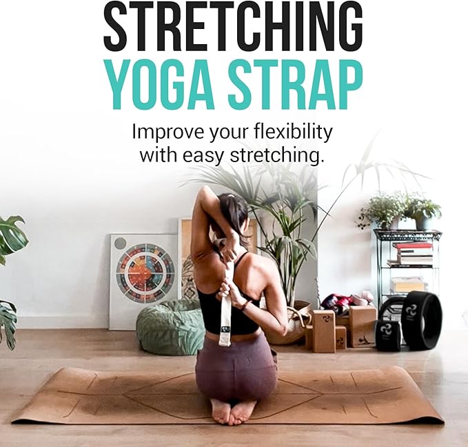 Extra Wide Yoga Wheel, Mini Yoga Wheel - Beginner Friendly Yoga Kit. More Comfortable, Stable and Safer Back Roller. Improve posture, better mobility. Ideal Home Exercise. Relieve Back Pain.