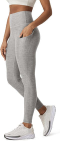 ODODOS Women's High Waisted Yoga Leggings with Pockets, Tummy Control Non See Through Workout Athletic Running Yoga Pants