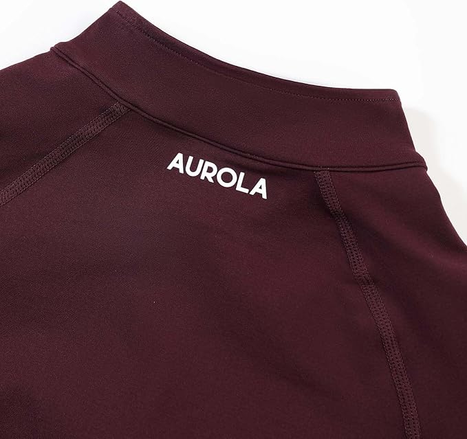 AUROLA Influence Athletic Workout Jacket for Women, Lightweight Slim Fit Full Zip Running Yoga Sports Jacket with Thumb Holes