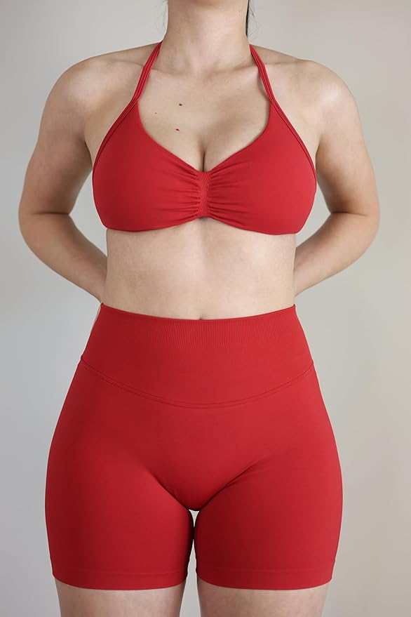 AUROLA Influence Strappy Bra Sports Bras for Women, Backless Padded Impact Strappy Bra Workout Gym Yoga with Removable Cups