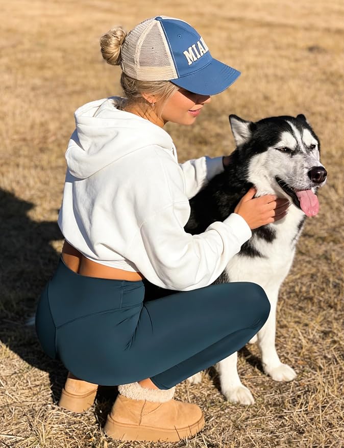 YEOREO Workout Leggings for Women Hidden Scrunch Tummy Control Leggings Agathia High Waisted Gym Yoga Pants