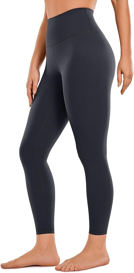 CRZ YOGA Brushed Naked Feeling Workout Leggings 25" - High Waisted Gym Compression Tummy Control Womens Yoga Pants