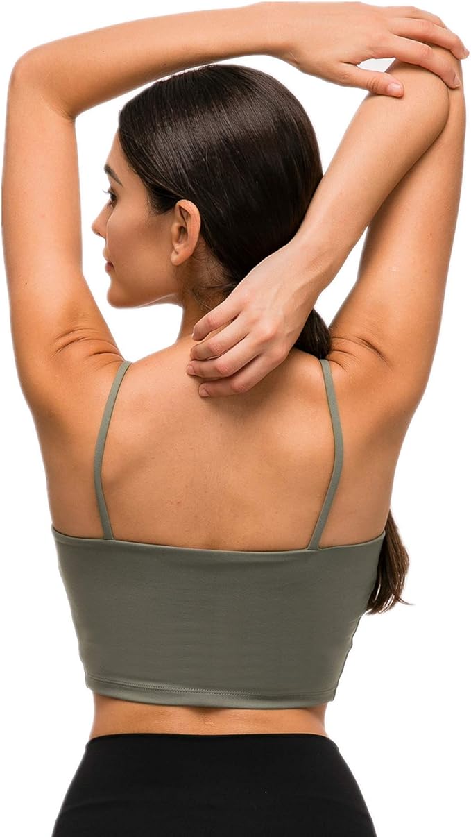 Lemedy Women Padded Sports Bra Fitness Workout Running Shirts Yoga Tank Top