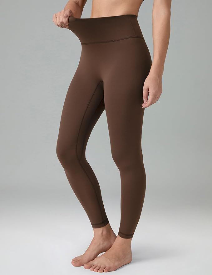 Colorfulkoala Dreamlux No Front Seam Leggings for Women 25"/28" Inseam, High Waisted Buttery Soft Yoga Pants