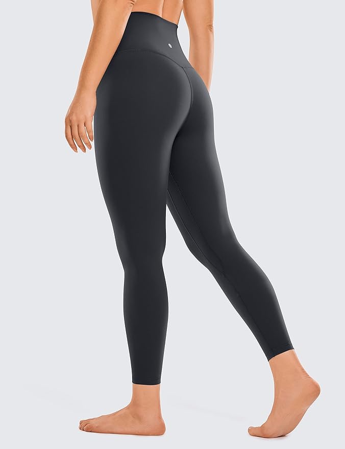 CRZ YOGA Brushed Naked Feeling Workout Leggings 25" - High Waisted Gym Compression Tummy Control Womens Yoga Pants
