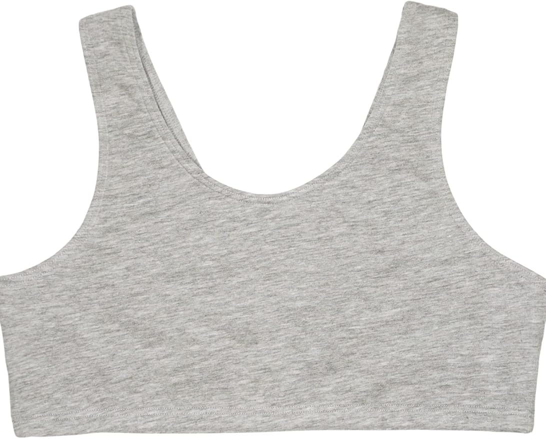 Fruit of the Loom girls Multi Pack Cotton Built -Up Stretch Sports Bra Available in 6 Packs!