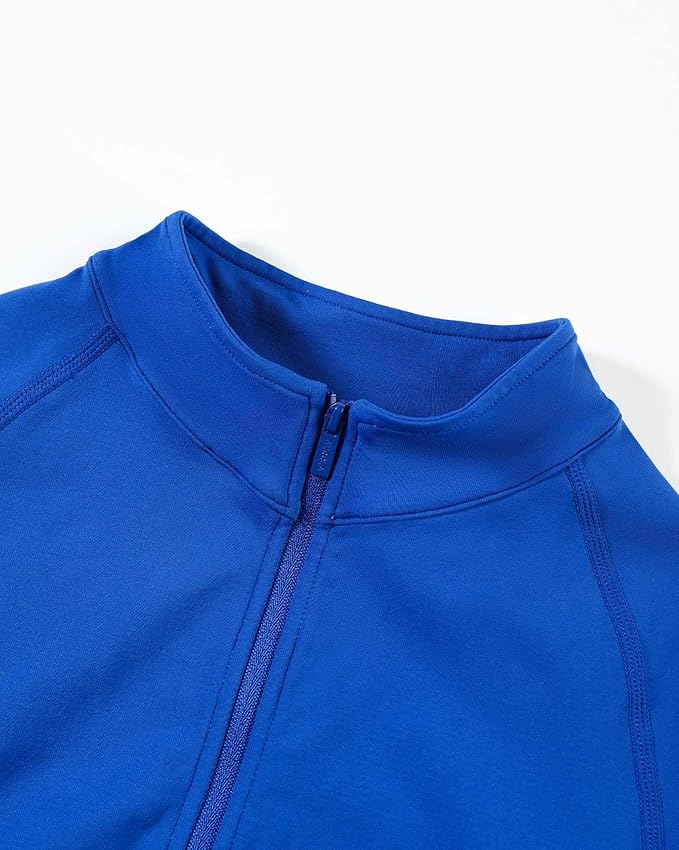 AUROLA Influence Athletic Workout Jacket for Women, Lightweight Slim Fit Full Zip Running Yoga Sports Jacket with Thumb Holes