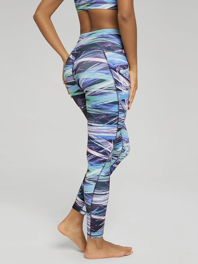 ODODOS Women's High Waisted Yoga Leggings with Pockets, Tummy Control Non See Through Workout Athletic Running Yoga Pants