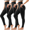 SINOPHANT 3 Pack Leggings for Women - High Waisted Buttery Soft Yoga Pants for Workout Athletic Sports