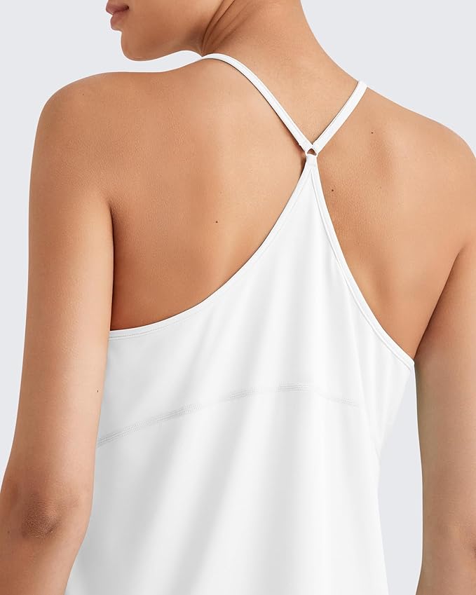 G4Free Workout Athletic Tank Tops for Women Racerback Lightweight Gym Pilates Y-Back Loose Fit Running Tanks Top